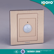 Igoto China Manufacturer Wholesale Brushed Aluminum Luxry Sound Senory Wall Switches